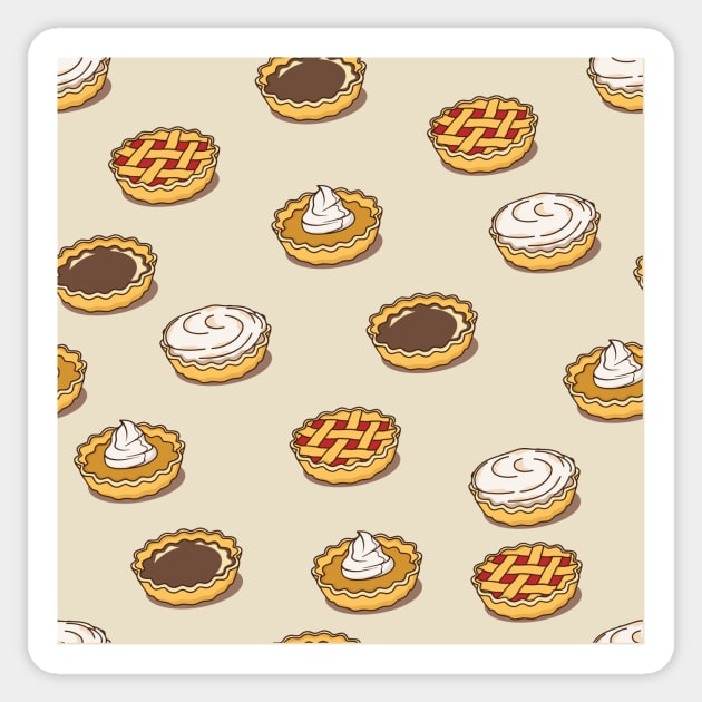 Sweet Pie Pattern Sticker by flasix